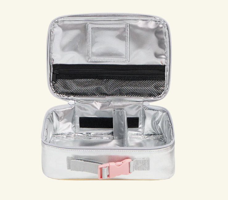 Pink/ Silver Lunch Box