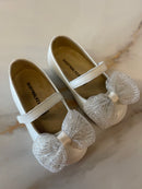 Handmade Bow Ballerina - White
