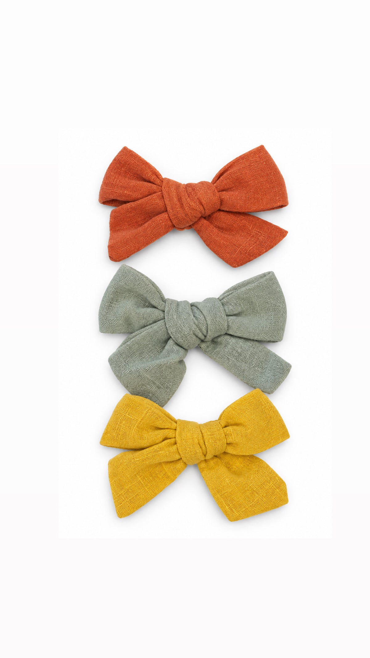 Mini Textured Linen Bows