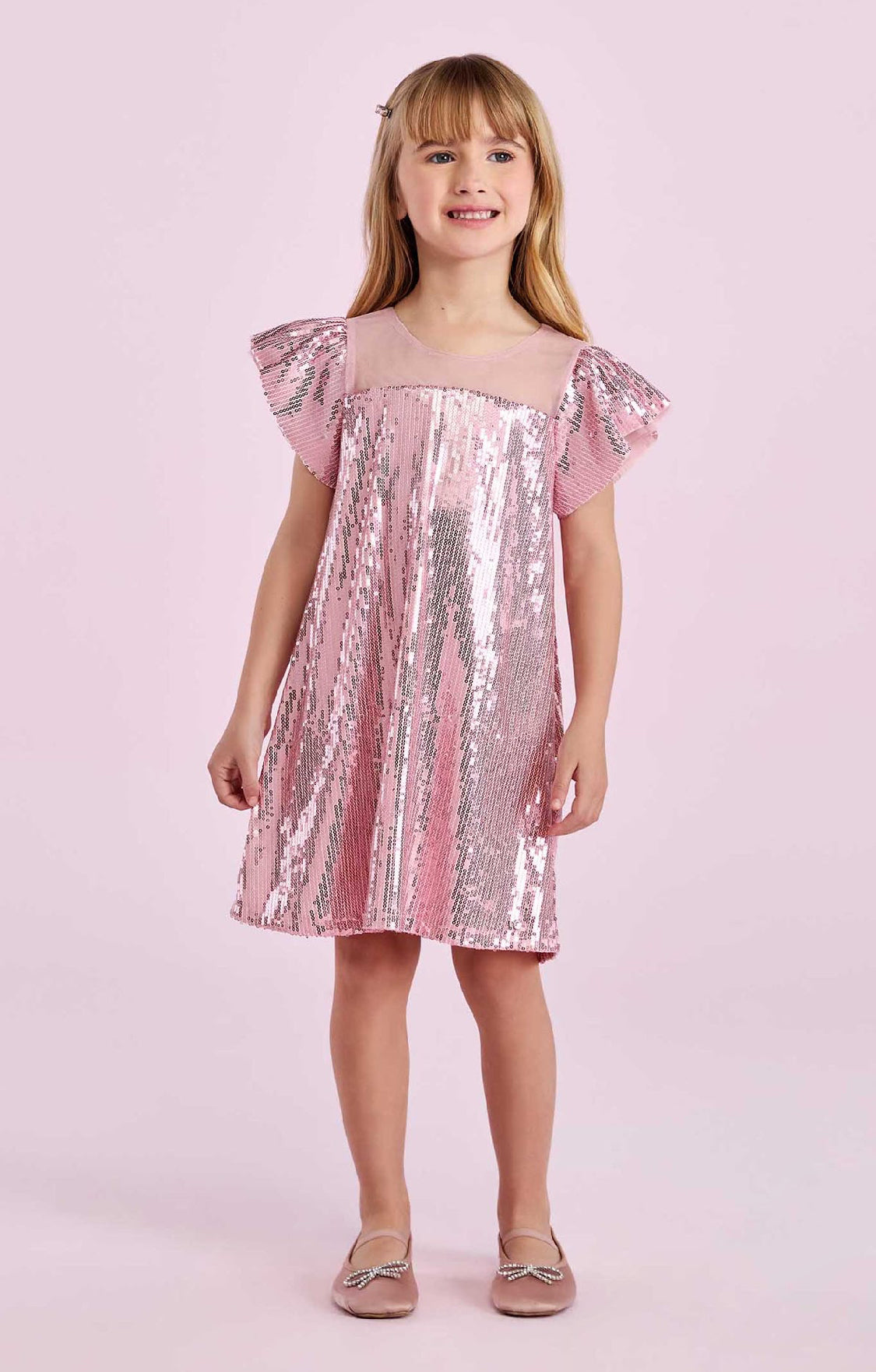 Pink Sequins Dress