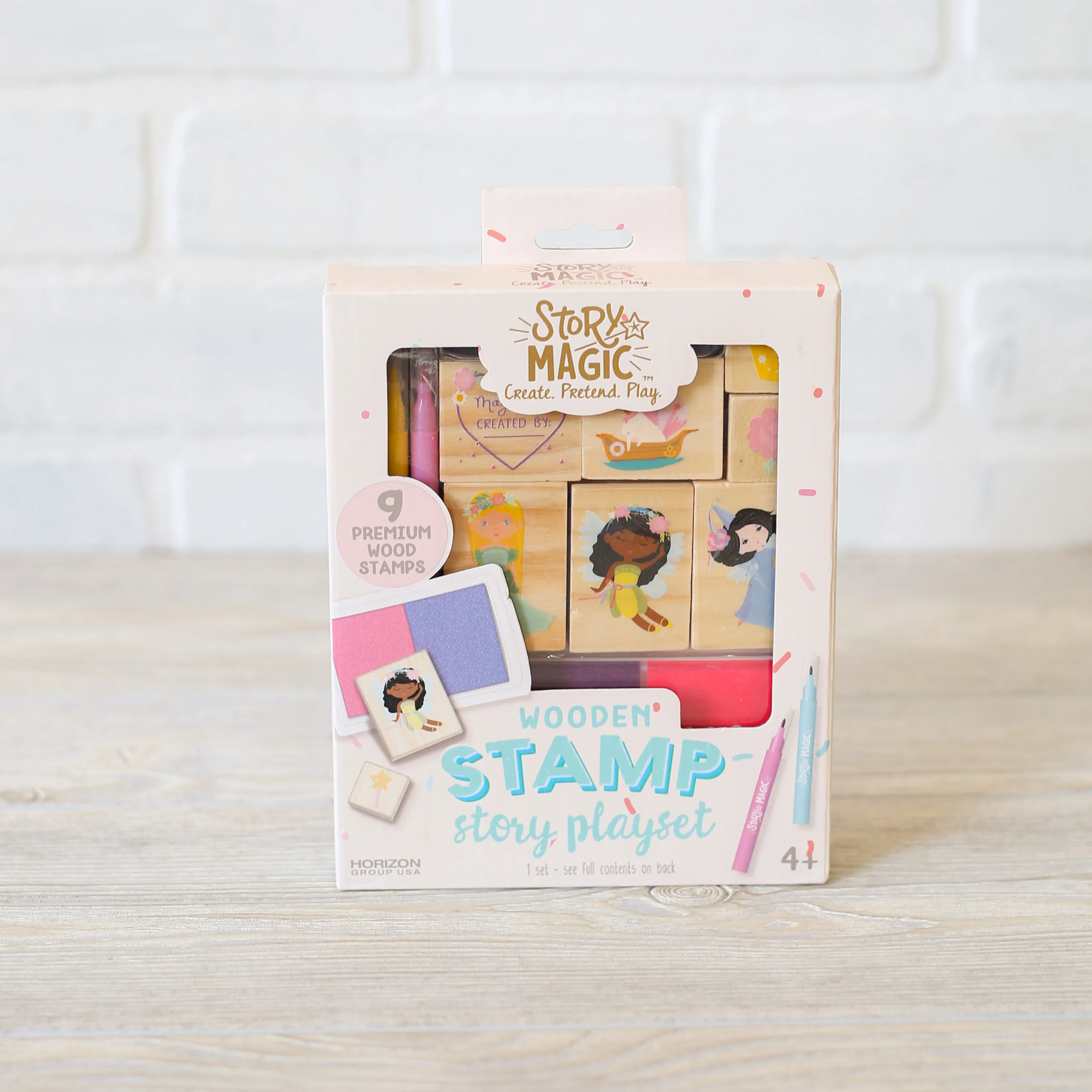 Wooden Stamp Story Playset