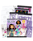 Glam Fashion Design Sketch Set
