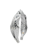 Crystallized Galaxy Knot Headband - Silver