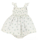 Water Color Flora Smock Blue