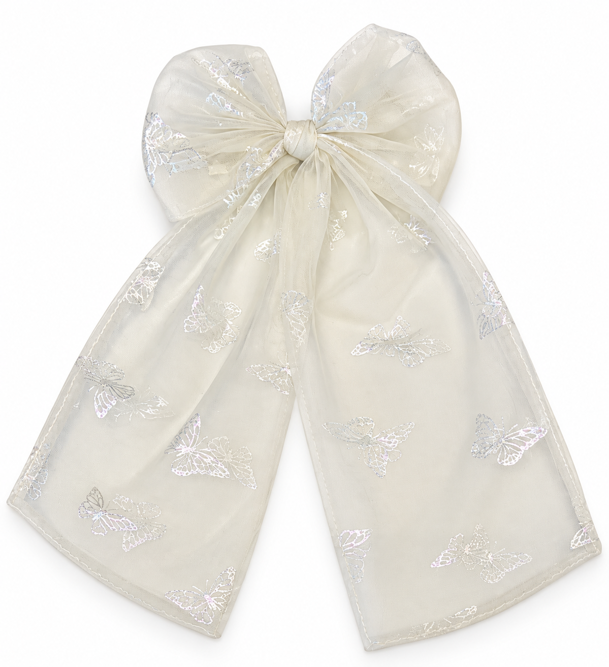 Iridescent Butterfly Tulle Bow