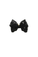 Dahlia Bow Clip - Black