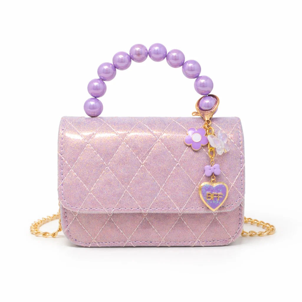 Quilted Bff Handbag - Purple