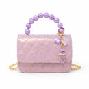 Quilted Bff Handbag - Purple
