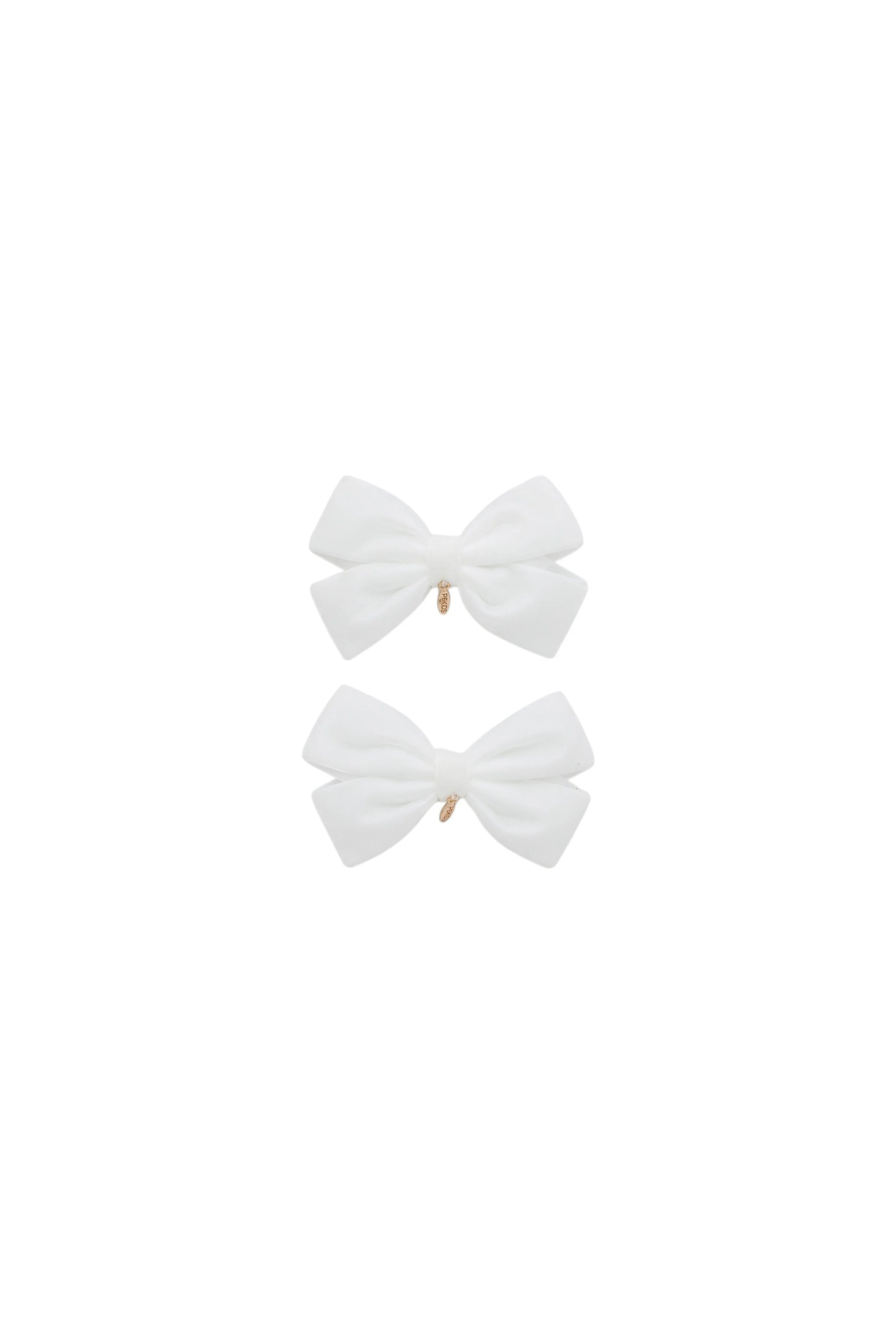 Mini Dahlia Piggy Clip Set - White