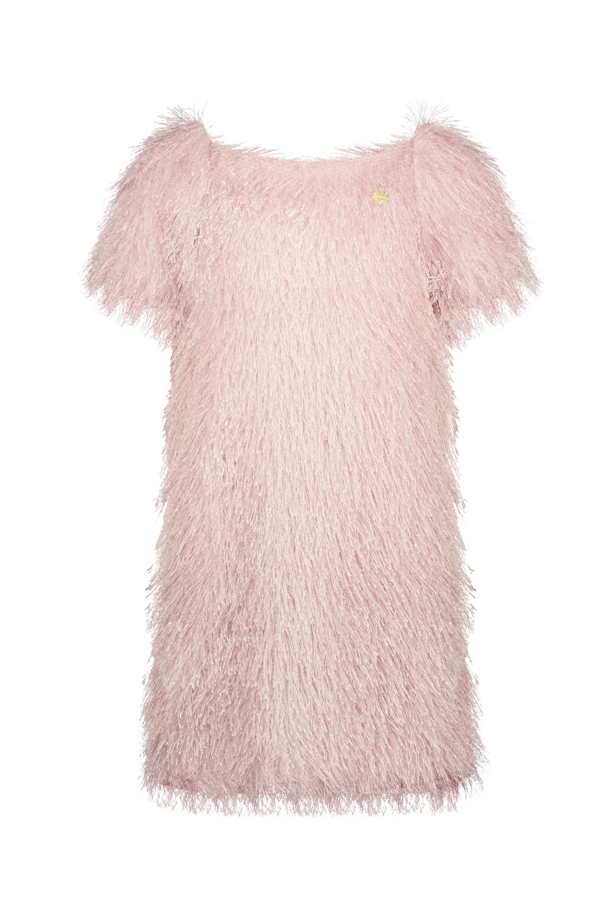 Suppet Fancy & Fuzzy Dress - Cream/Lila