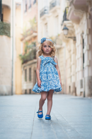 Baby in blue dress I