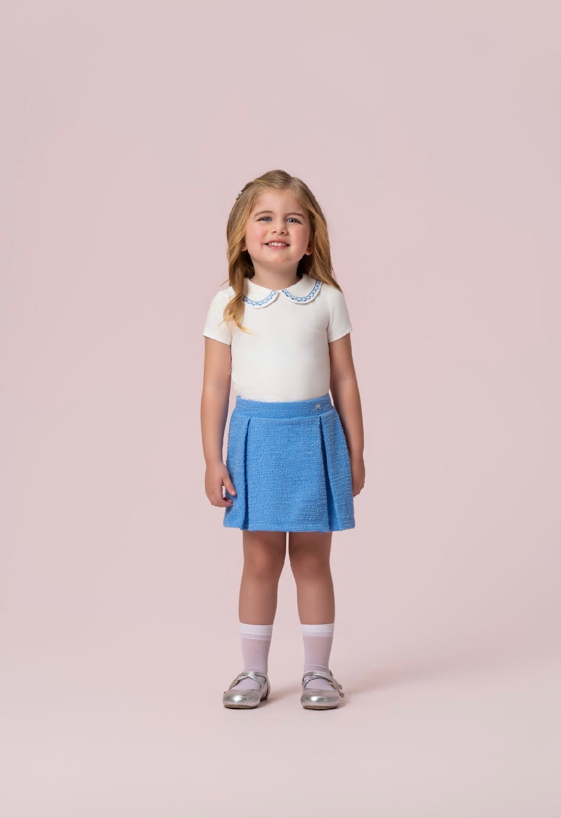Blue Skirt Set