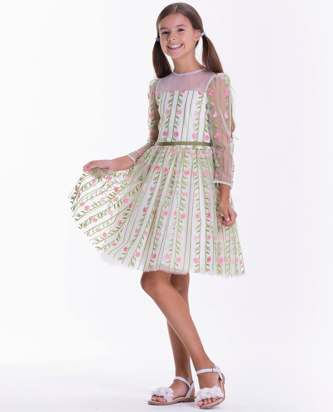 Elegant With Flowers Dress