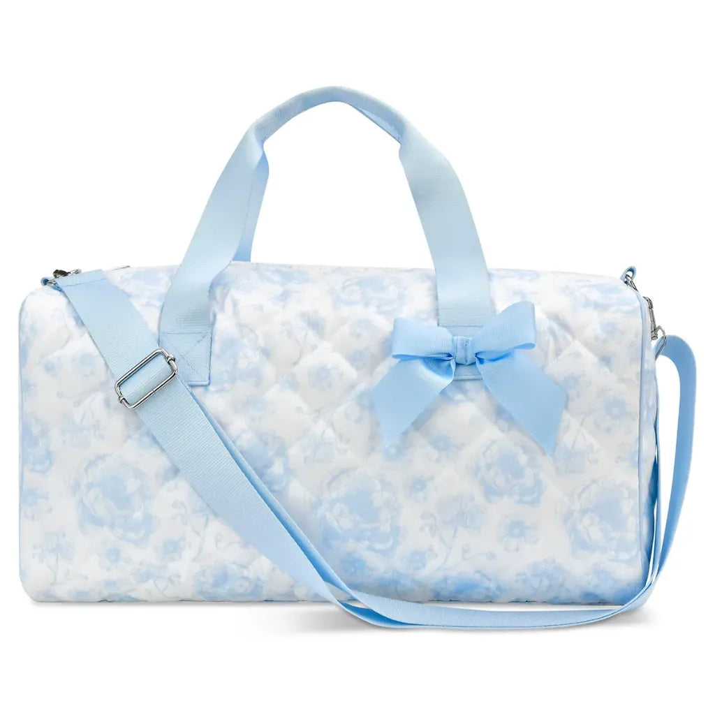 Beautiful Blue Toile Duffel Bag