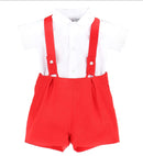 Plain Baby Boy Red Set