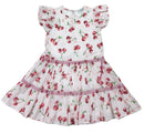 Cherry Stripe Twirl Dress