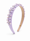 Jeweled Flower Headband - Lavanda