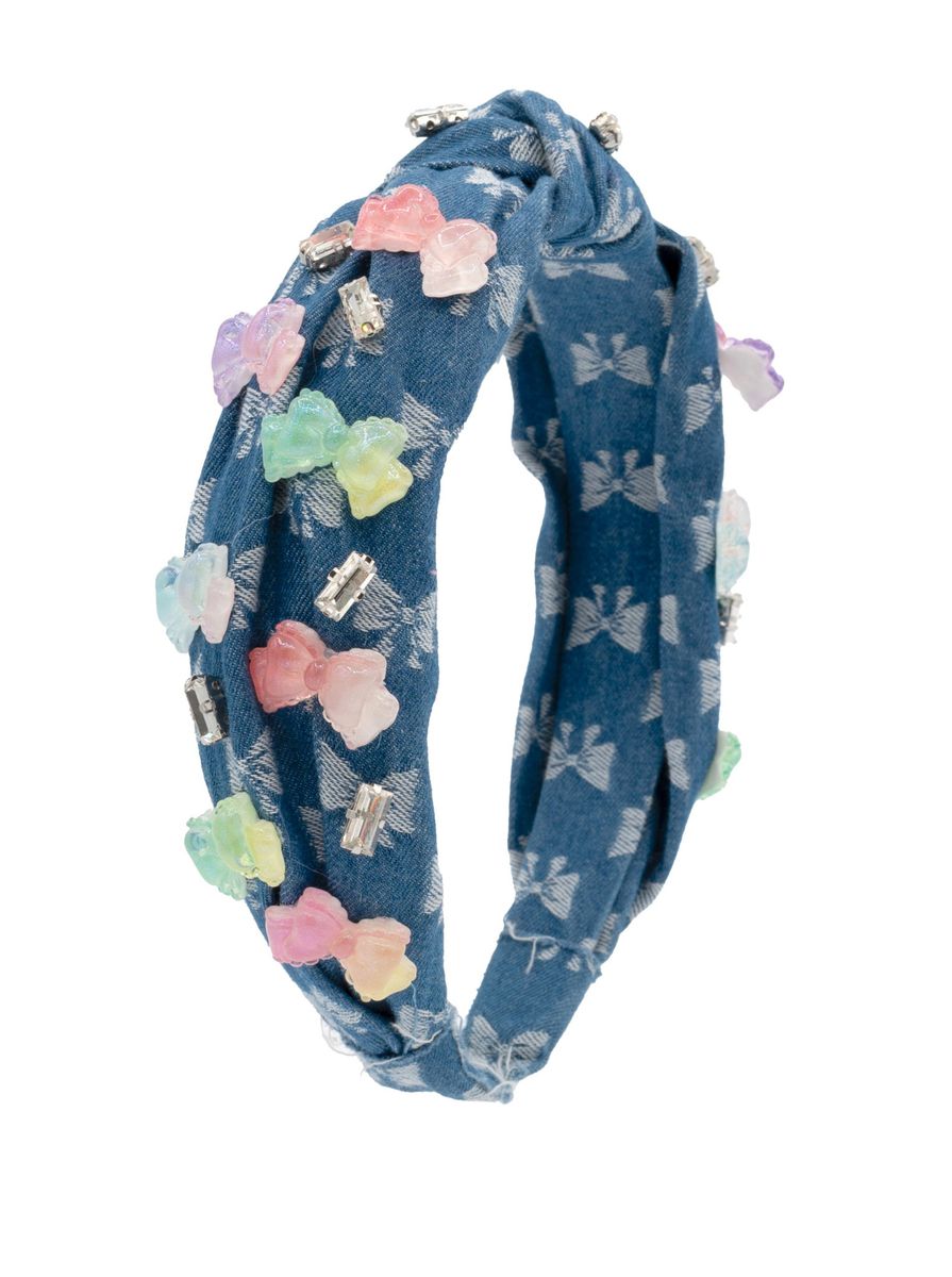 Denim Charm Headband