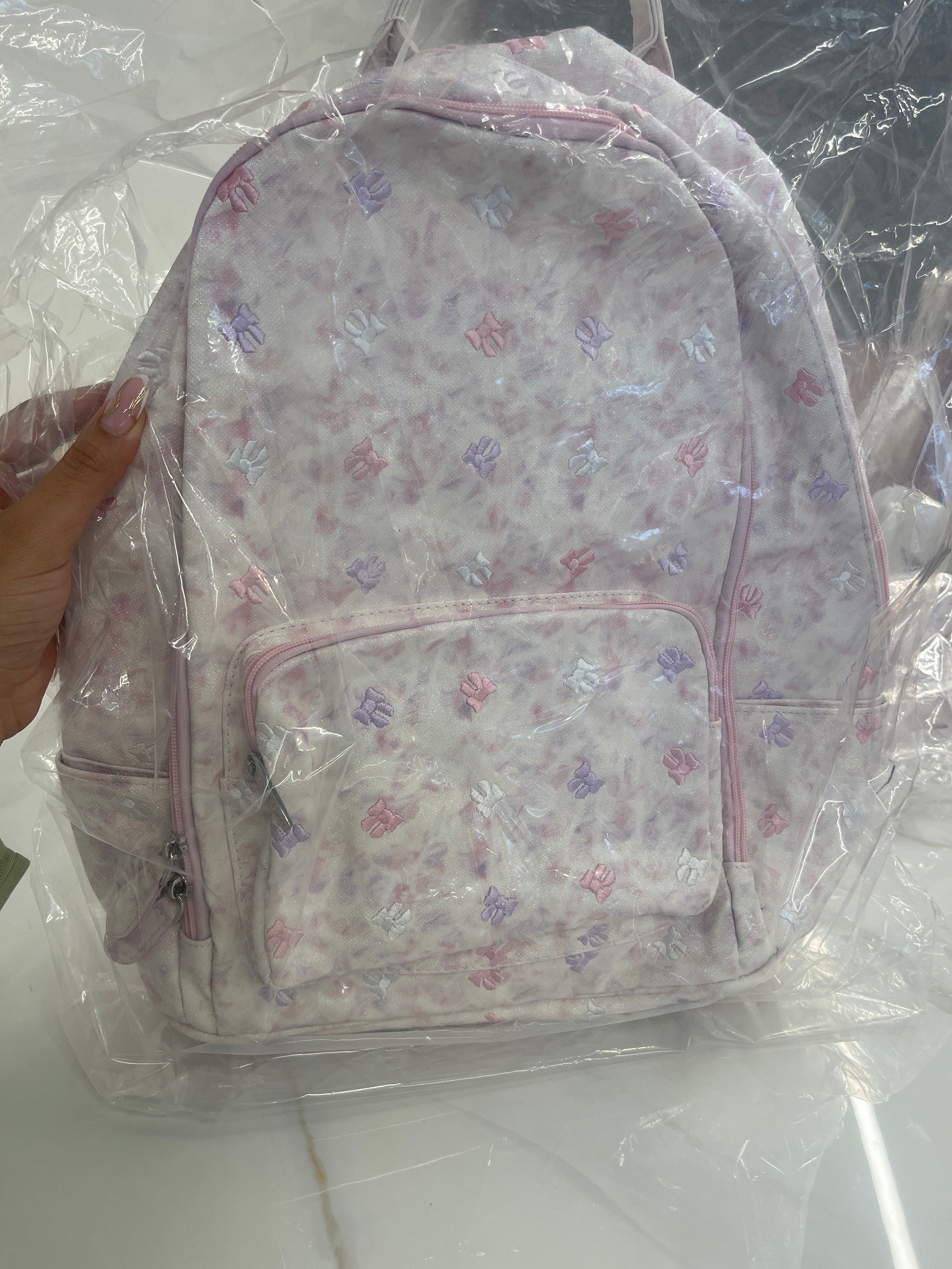 Pink & Lila Bows Backpack