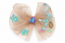 Aqua Sequin Fairy Bow