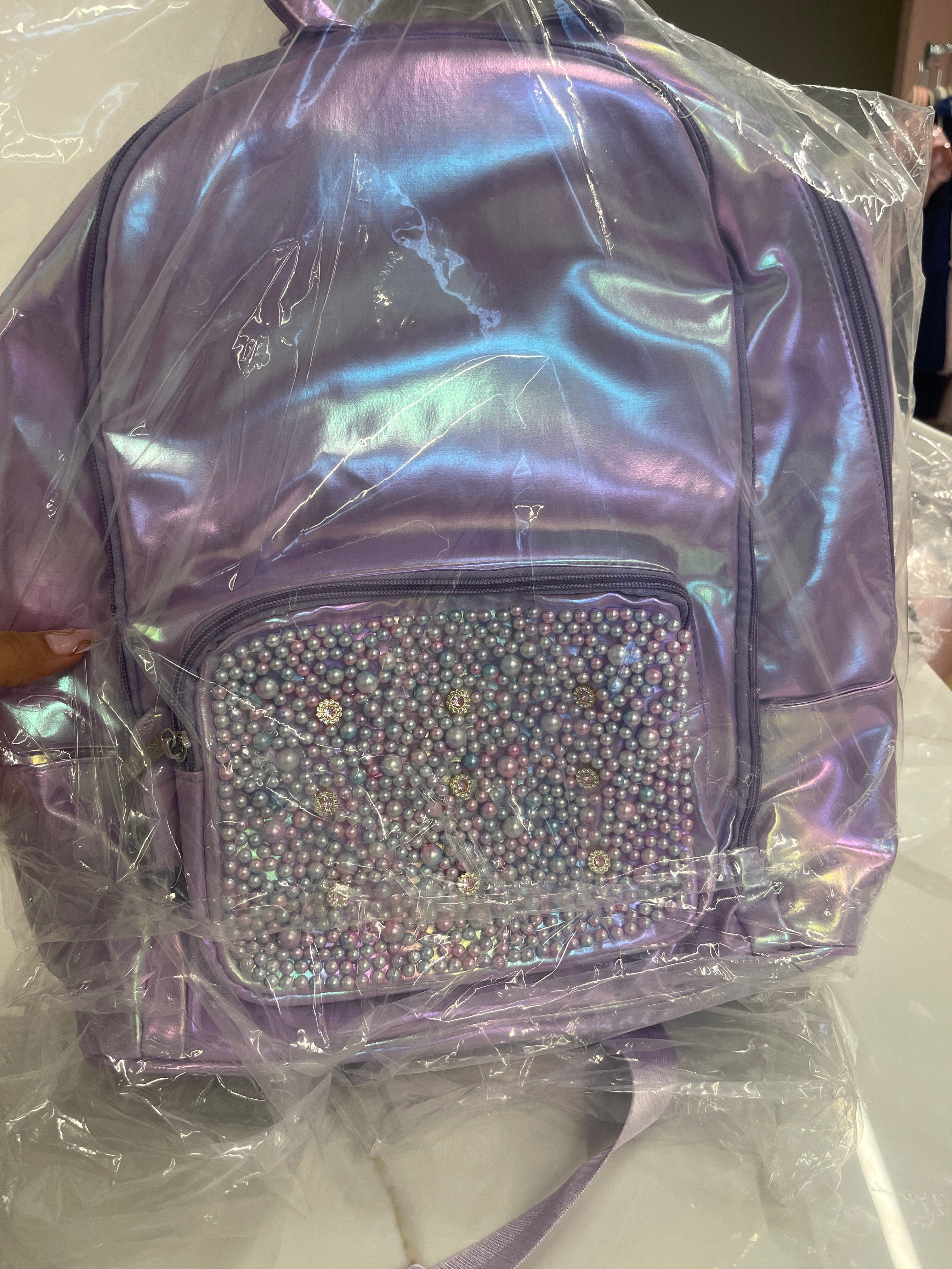 Lila Pearls Backpack