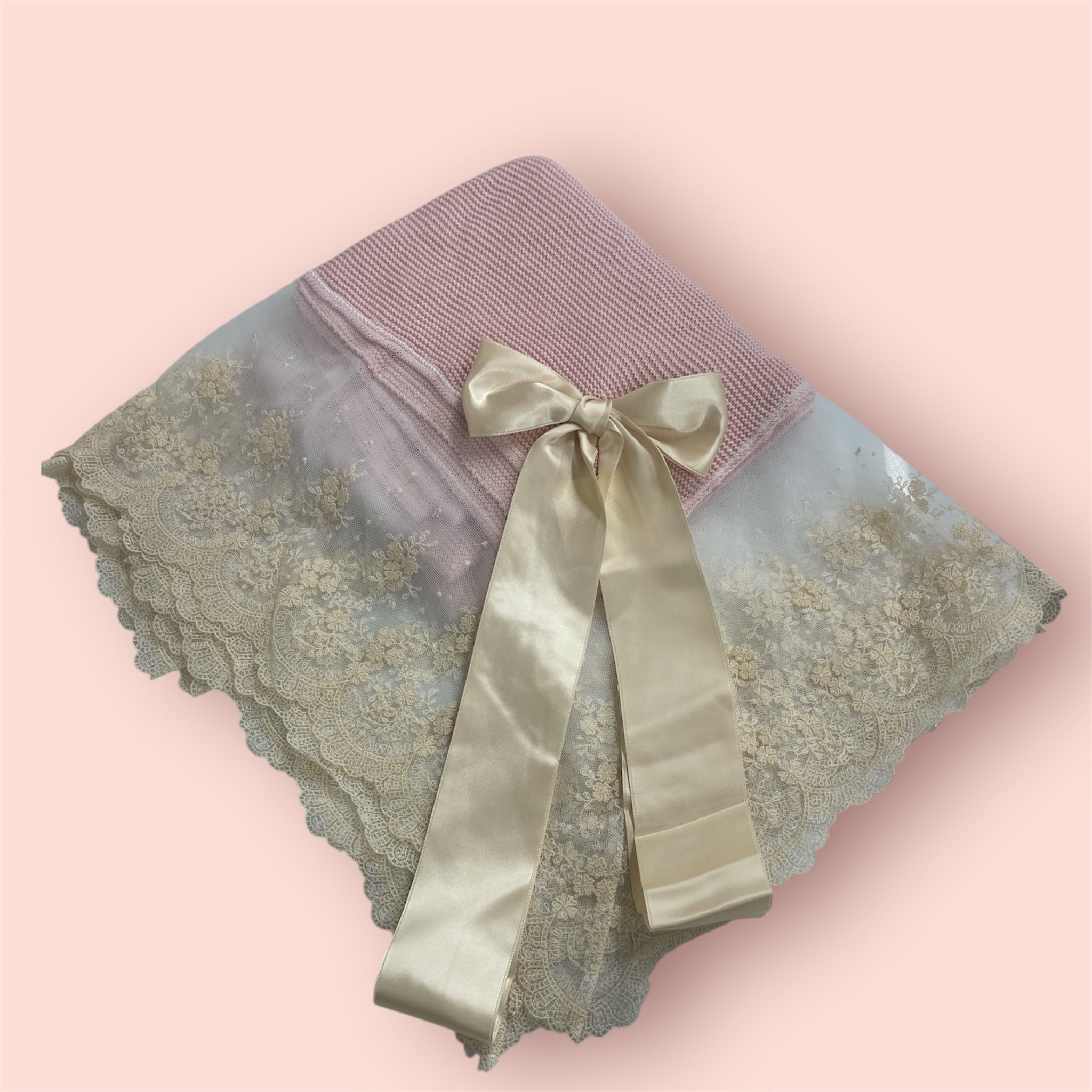 Pink Rose Newborn Blanket