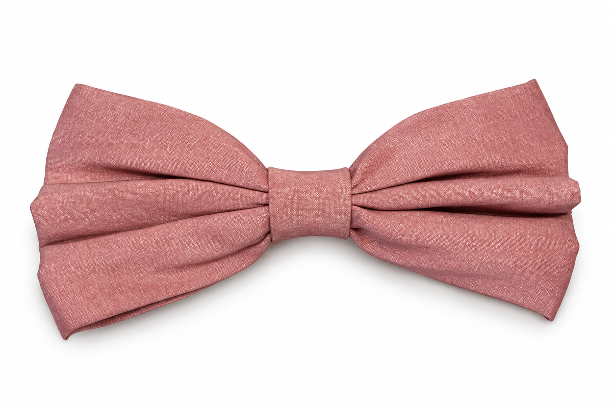 Medium Dusty Rose Pleated Bow