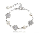 Clear Freshwater Pearl Bracelet