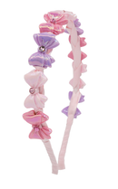 Bow Tail Headband - Pink & Lila
