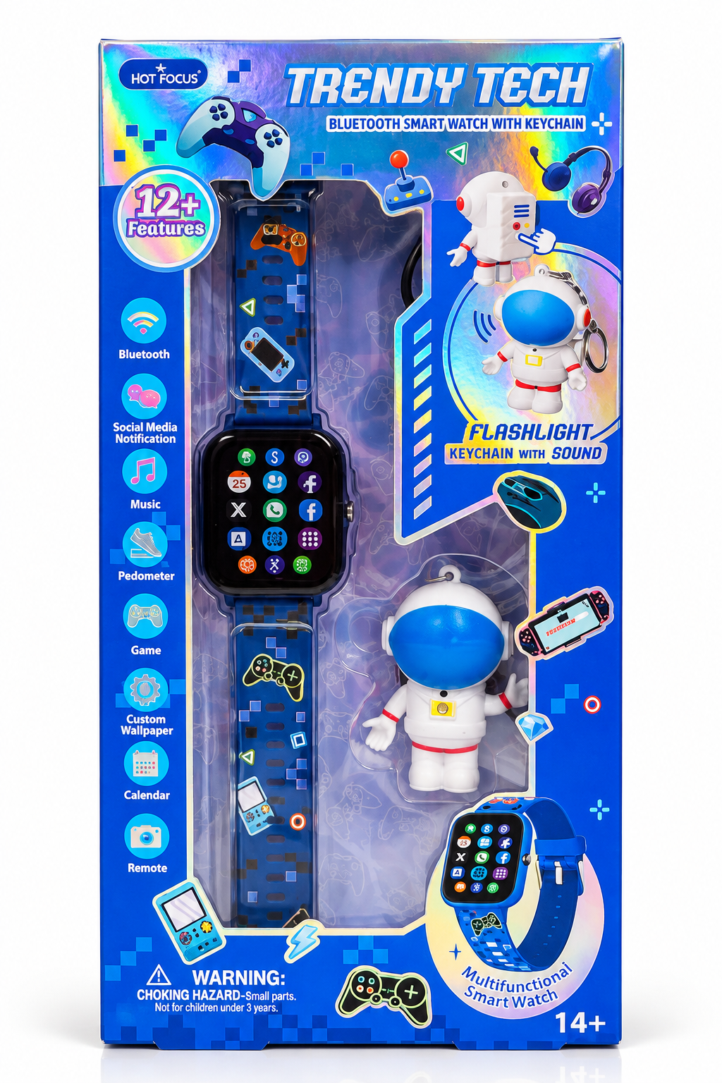 Trendy Tech Bluetooth Smart Watch Astronauts