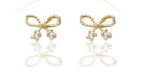 Gold Plated Bow Earrings