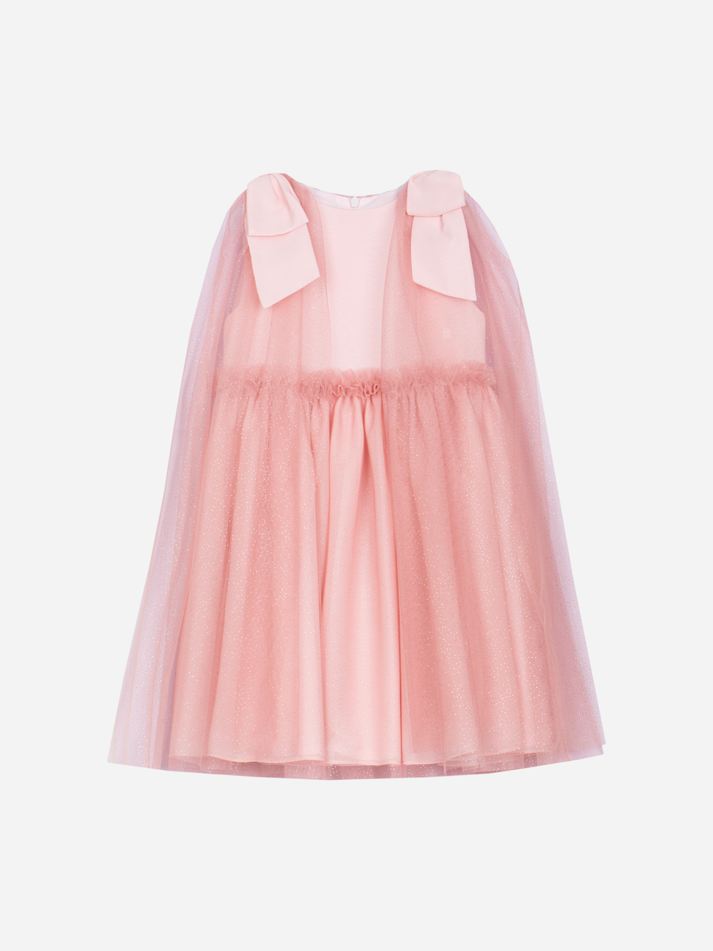 Pale Pink Dress Sparkling Tulle and Bows