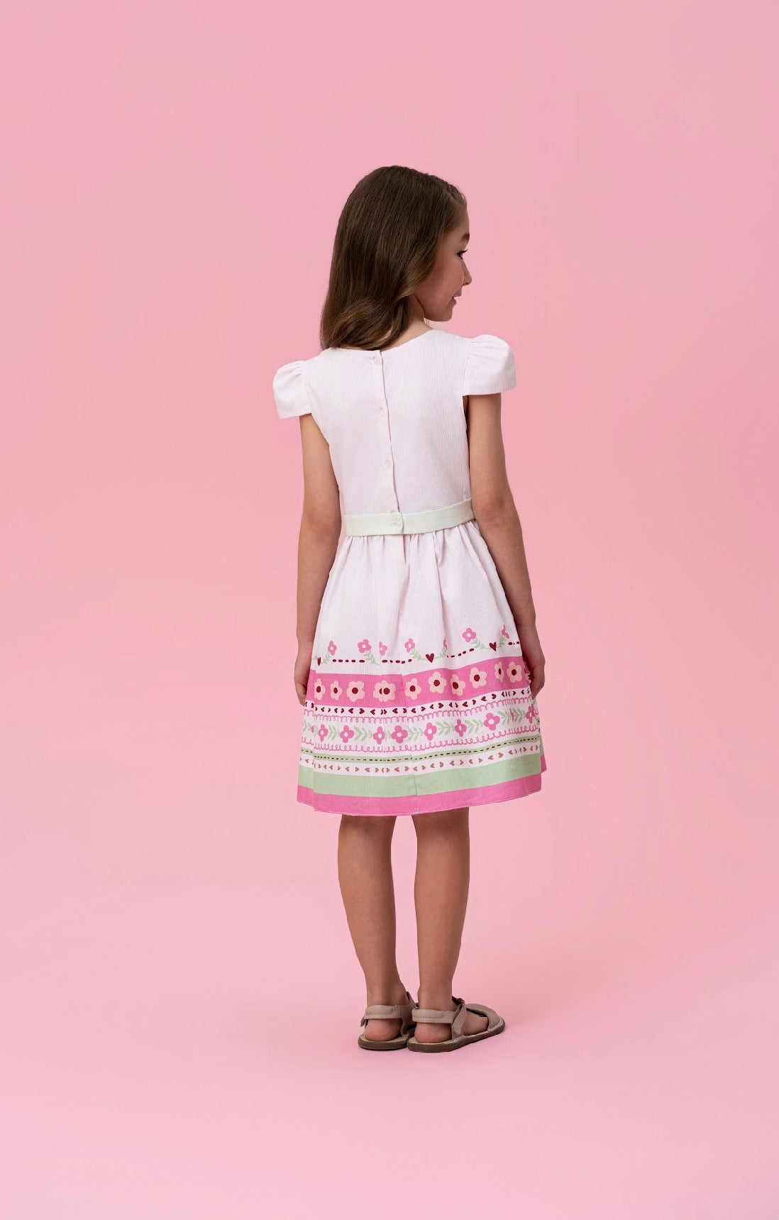 Green & Pink Dress