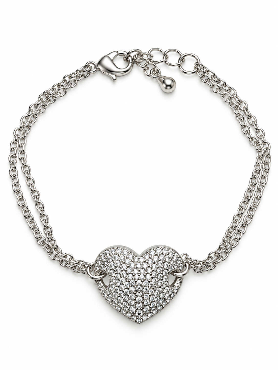 Silver Heart Bracelet