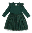 Emerald Rhinestone Dress