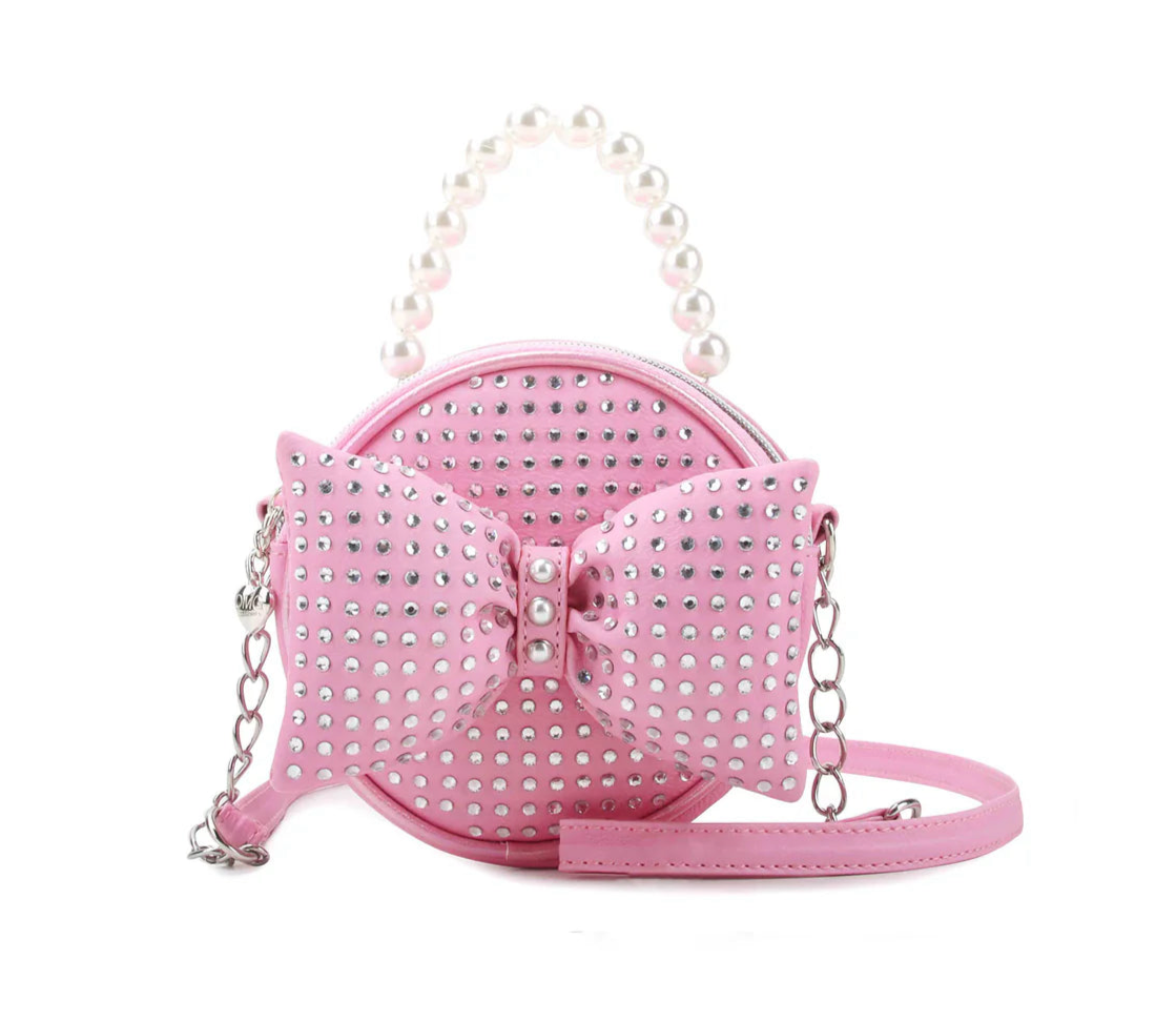 Rhinestone Bow Crossbody