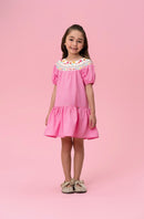 Flowered Neck Dress