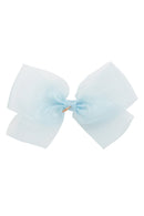 Dahlia Organza Clip - Light Blue
