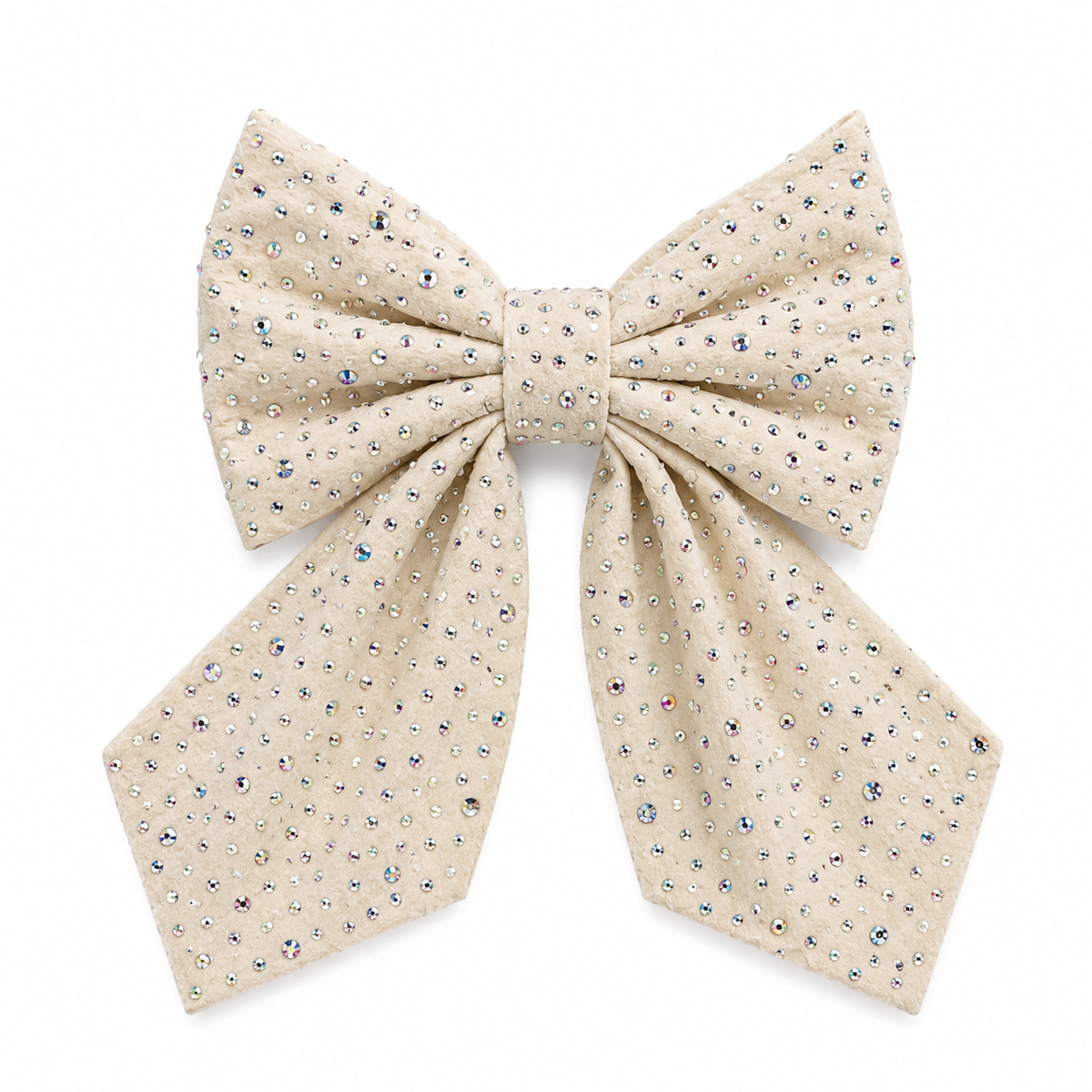 Jeweled Bow - Off White