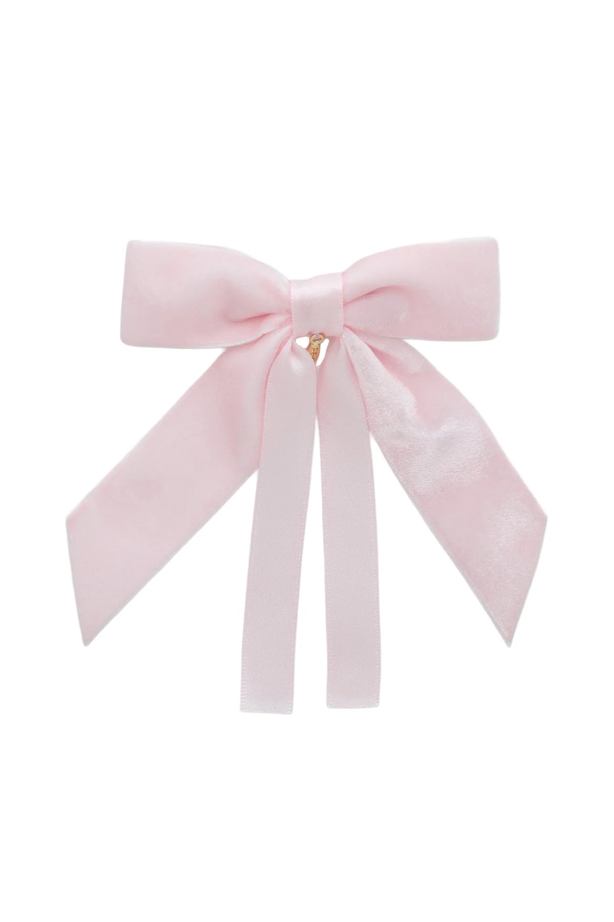 Arabesque Velvet Small Clip - Baby Pink