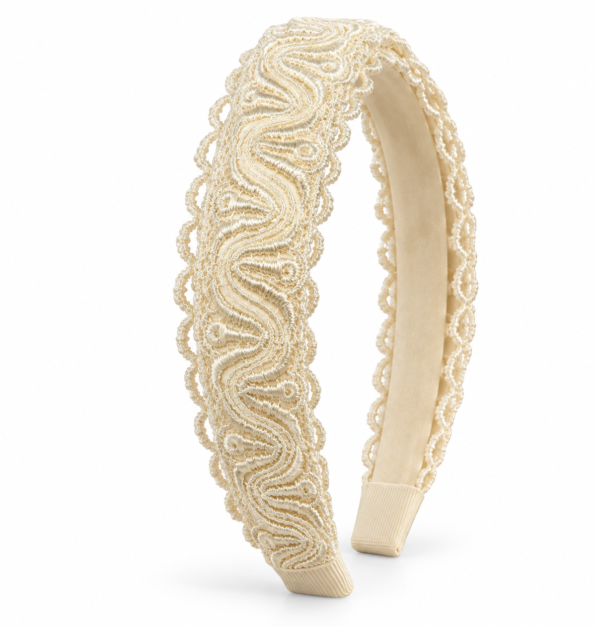 Ivory Lace Headband