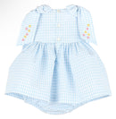 Blue Squared Baby Dress