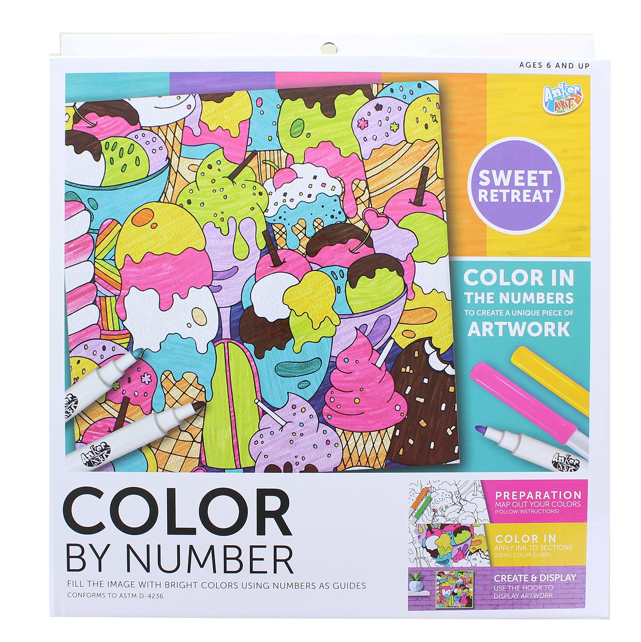 Ice Cream Color By Number