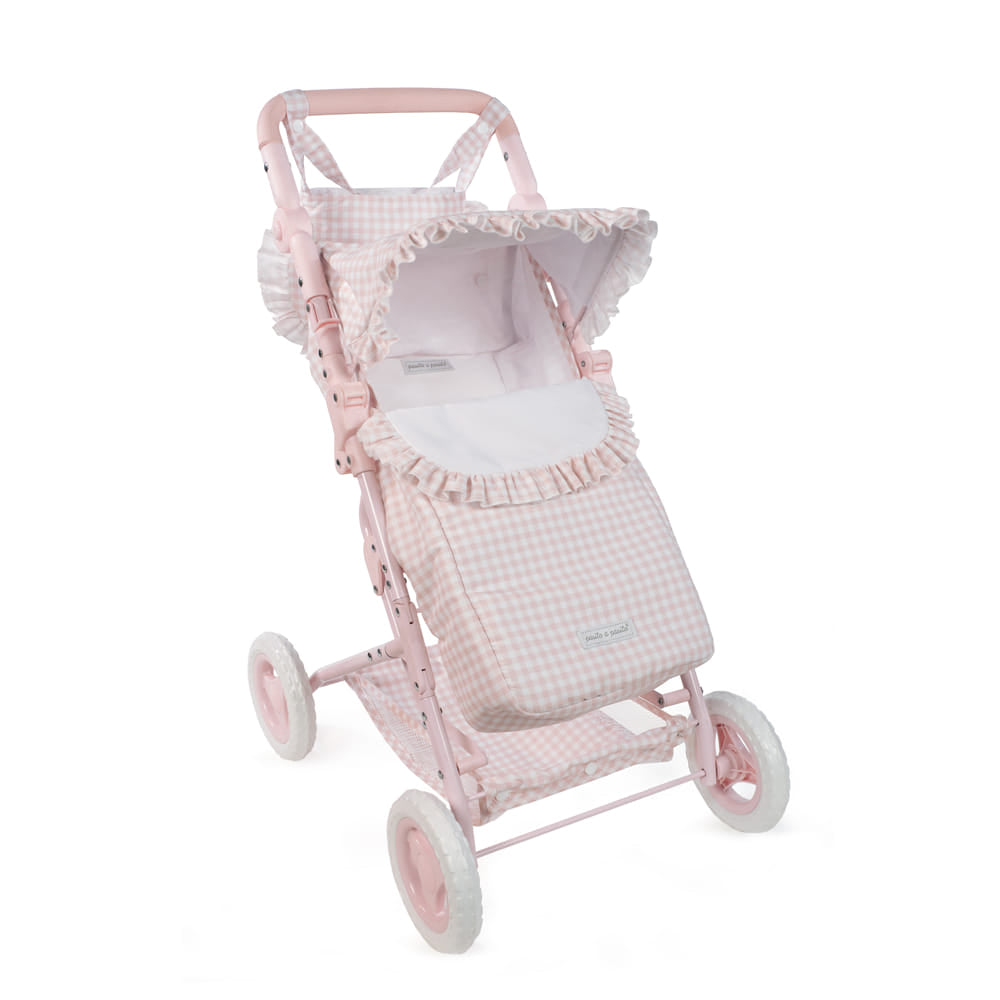 Silla Con Saco Vichy Rosa