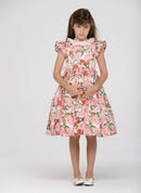 Red Petals Girl Dress