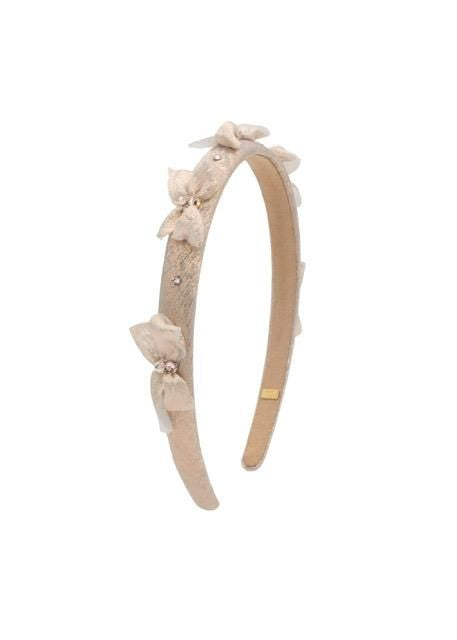 Crystallized Metallic Bow Headband - Champ