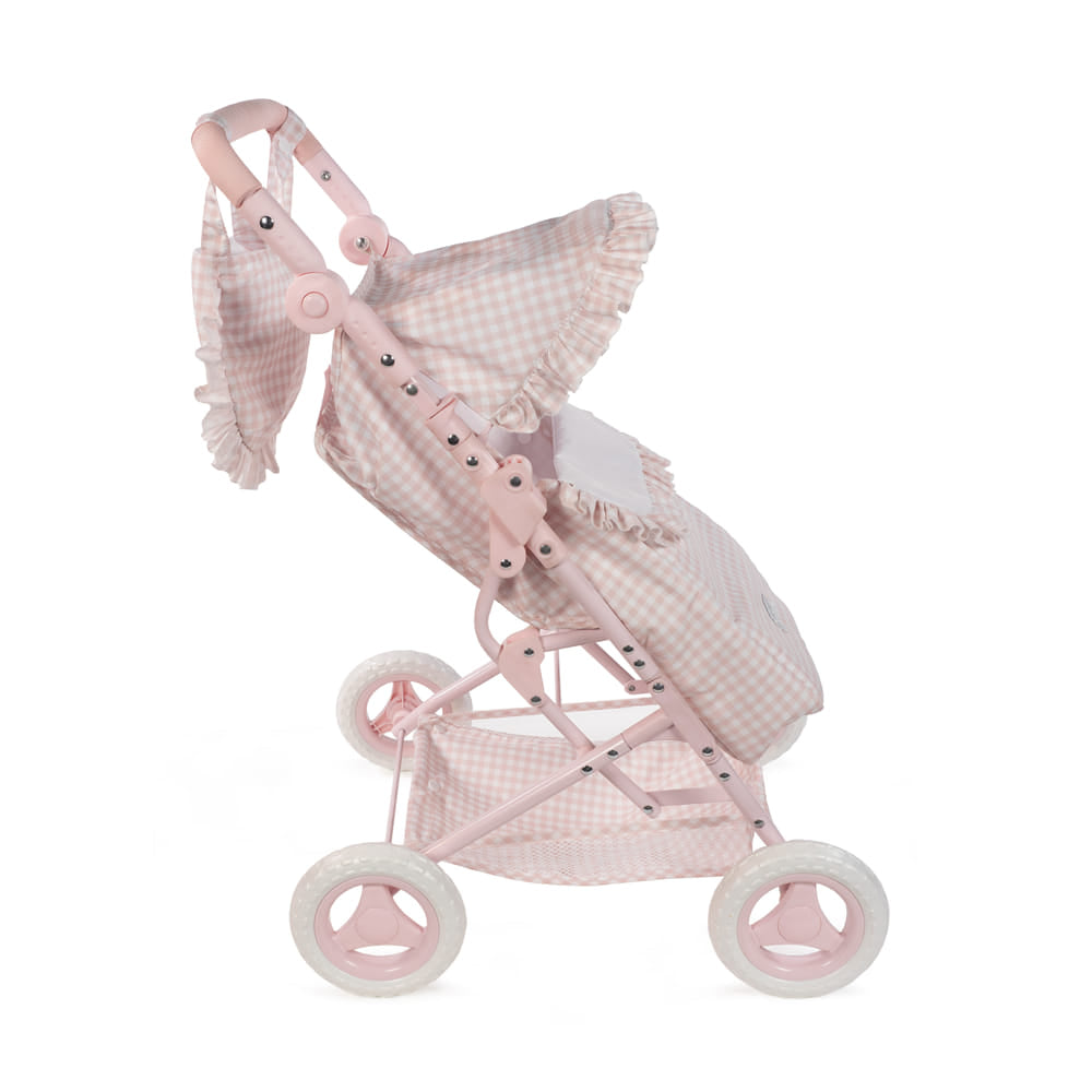 Silla Con Saco Vichy Rosa