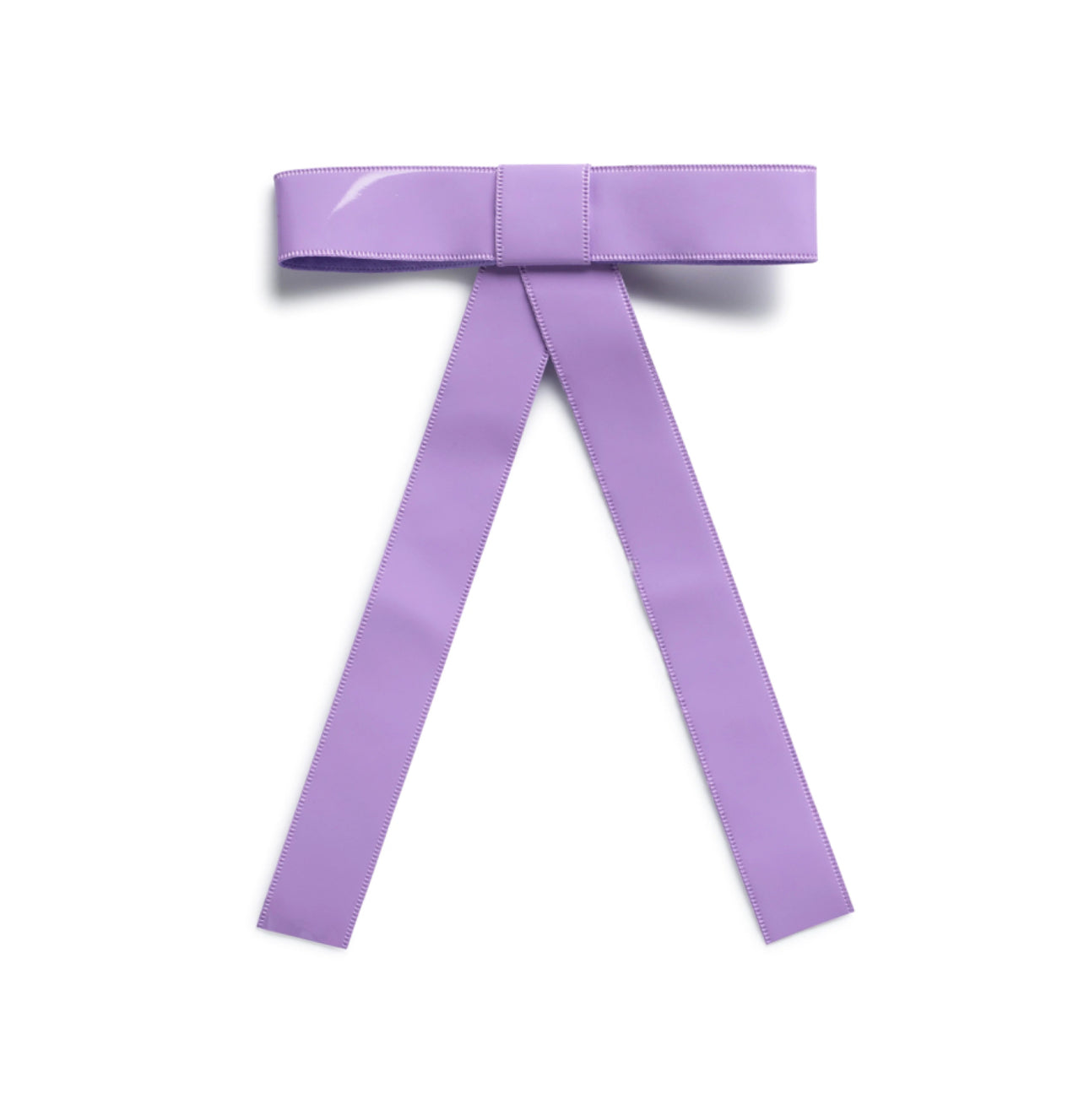 Taffy Patent Leather Bow Clip Lavender