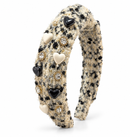 Tweed Black Hearts Headband