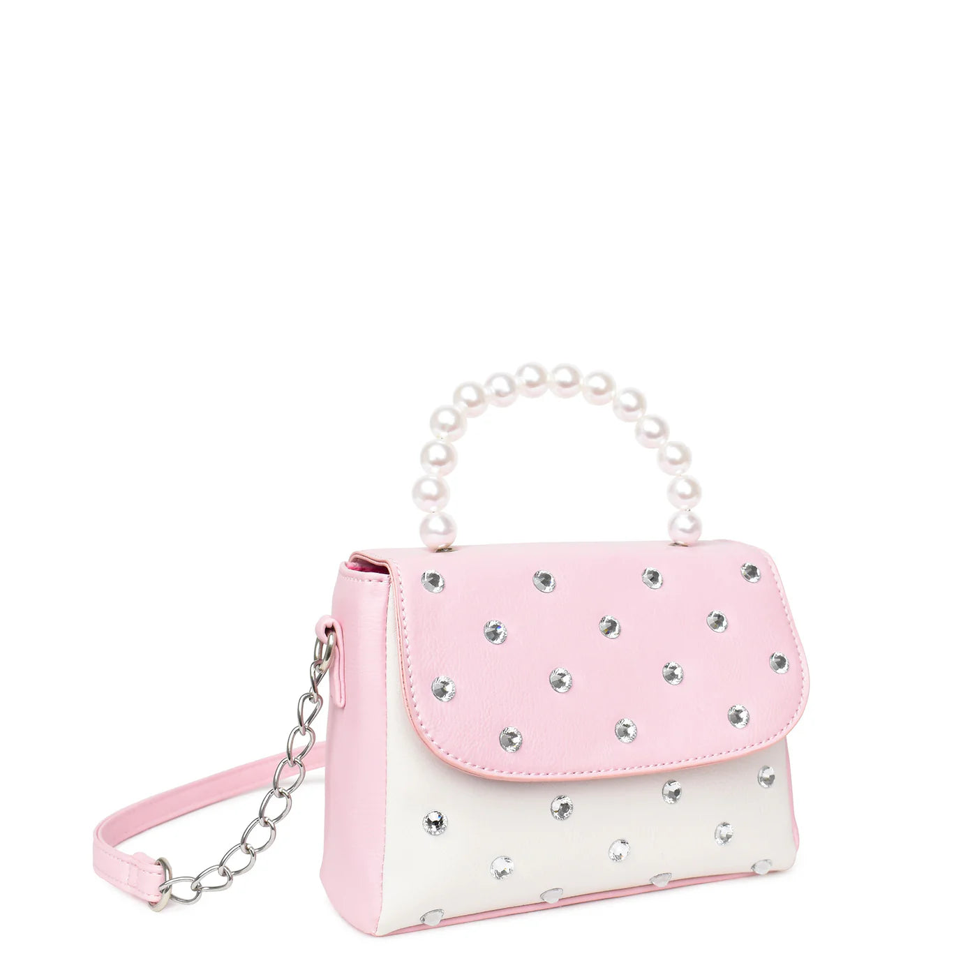 Rhinestone Flap Front Crossbody Bag